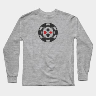 Four Suit Poker Chip Long Sleeve T-Shirt